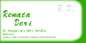 renata deri business card