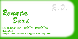 renata deri business card